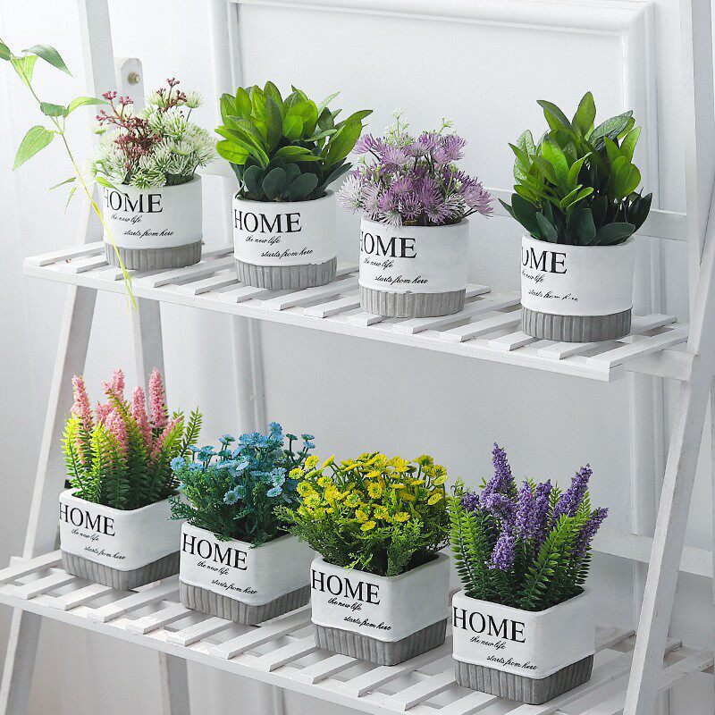 Artificial Flower Living Room Decoration Bedroom Floor Bionic Green Plant Potted Plant Decoration Interior Decoration Green Rose Fake Plant Artificial Flower Living Room Decoration Bedroom Floor Bionic Green Plant Potted Plant Decoration Interior Decoration Green Rose Fake Plant