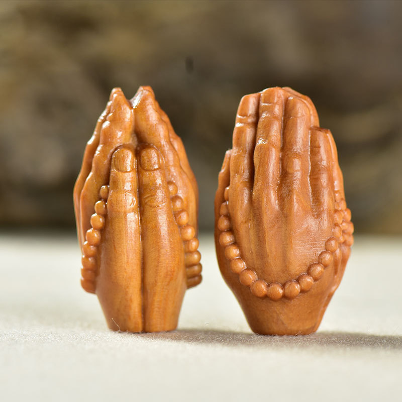 ホノルルの仏手の茶卓の小さい置物のdiyのペンダントのキーホルダーのペンダントの両手は10文を合わせて携帯電話のチェーンの部品を遊びます。|undefined