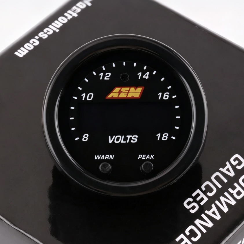 AEM Car Modification Instrument Air-Fuel Ratio Gauge with Sensor Set Turbocharger Water Temperature Oil Pressure Voltage