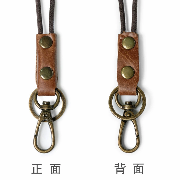 Маленький круглый слон брелок домашний слой кожаный брелок ретро запястье ключ ремешок кожаный