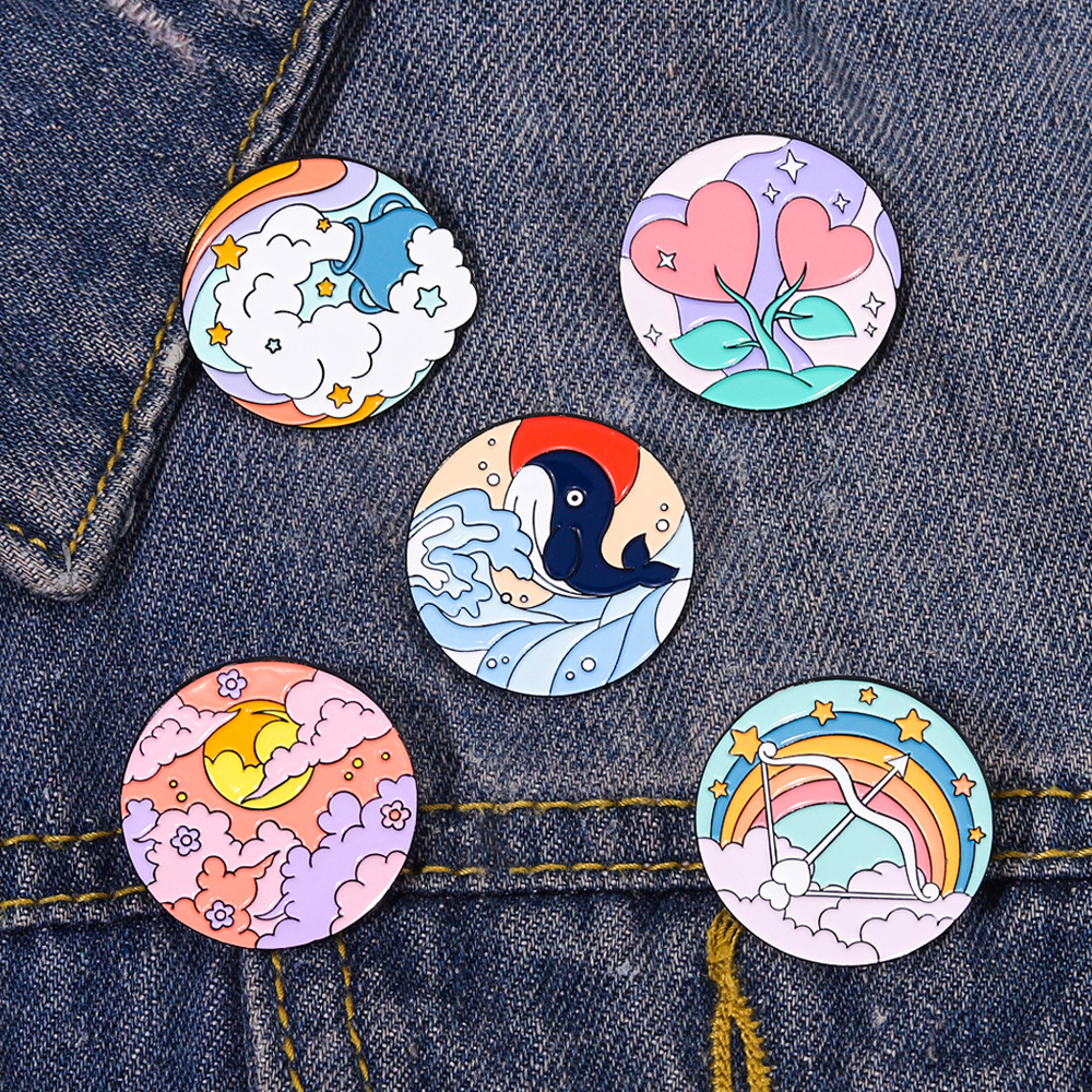 Fashion Rainbow Dolphin Alloy Plating Unisex Brooches display picture 3