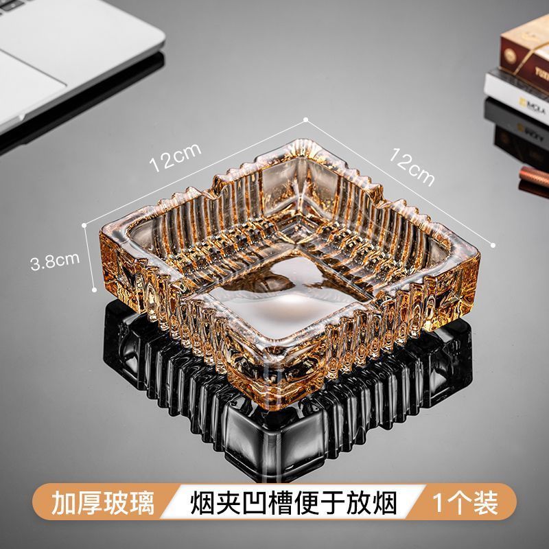 12 두껍고 낙하 방지 및 비비행 연기-호박색