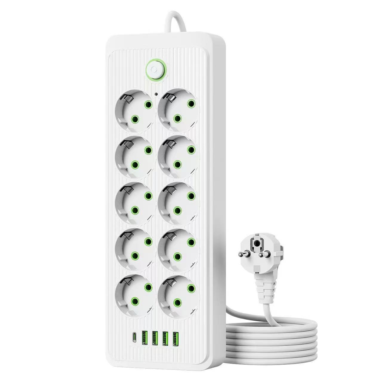 Tablero de enchufe estándar europeo enchufe especial de regulación Europea con interfaz USB interruptor alemán enchufe de oficina doméstica
