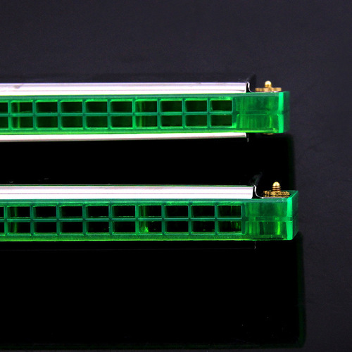 New metal music 24-hole mouth organ playing educational toy seashell harmonica musical instrument street stall factory wholesale