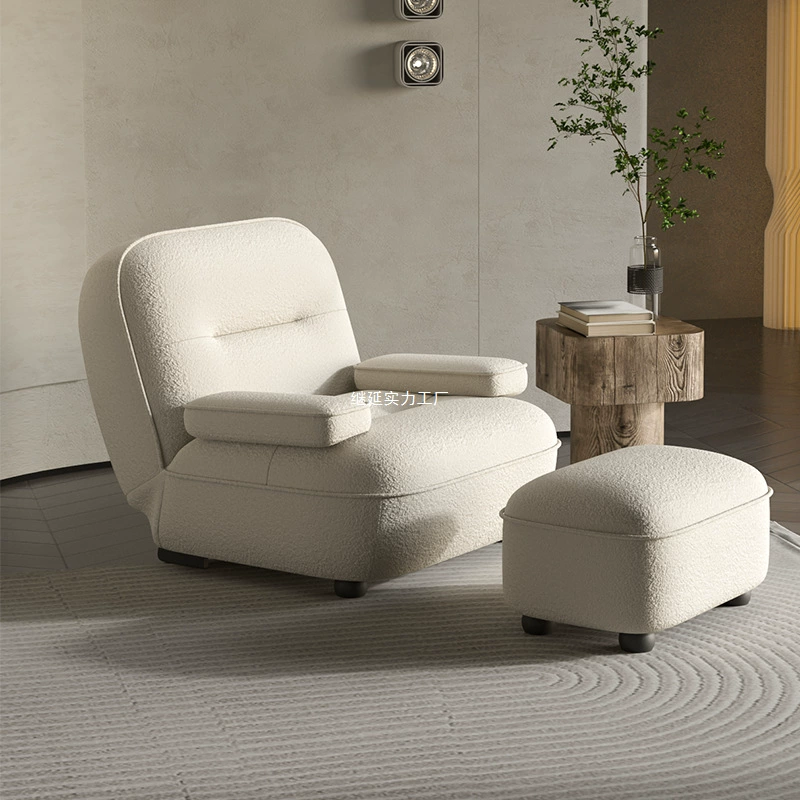 Скандинавский дизайнерский диван Beetle для дома, гостиной, креативный ленивый кремовый стиль, легкий роскошный минималистичный диван-кресло