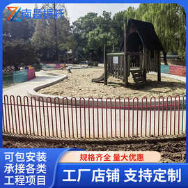 定制草坪护栏绿化带pvc围栏栅栏户外花坛花园仿木绿化塑钢小篱笆