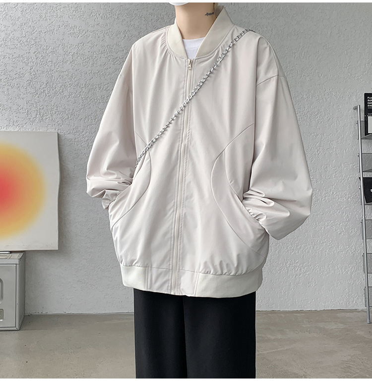 Men's Pilot Baseball Jacket American Style Spring Autumn Green_voghion.com