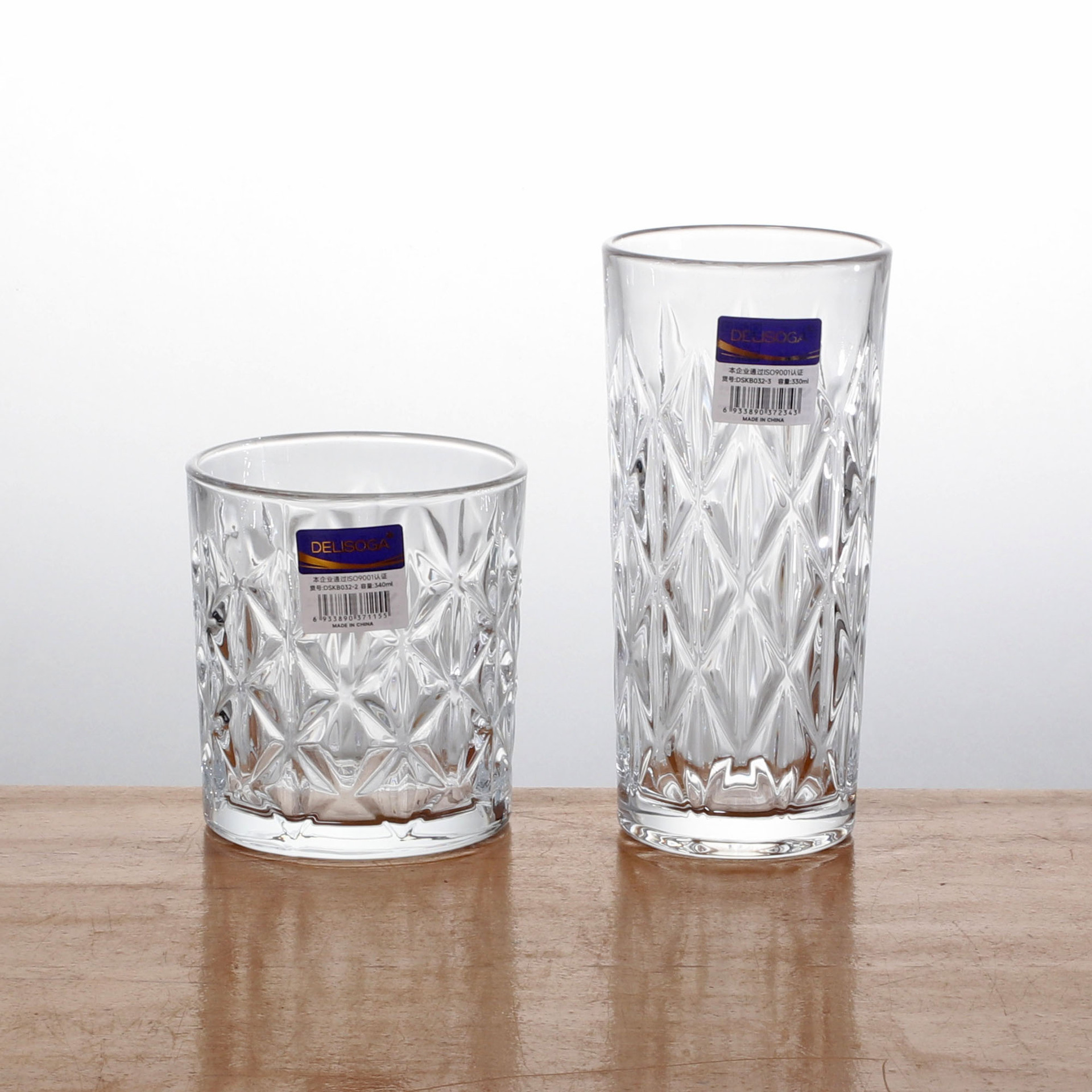 Nueva taza de whisky de vidrio taza de diamante taza de cerveza de gran capacidad taza de vino KTV taza de vidrio multipropósito KTV image 1