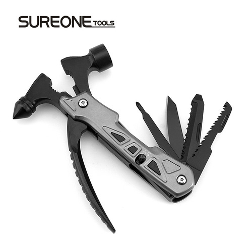 Factory Supply New Multi-Function Life Hammer Portable Car Survival Tool Camping Tool Hammer Safety Hammer