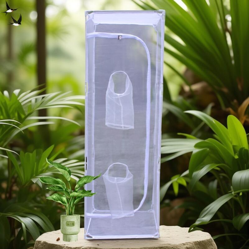 Insect Breeding Cage Nylon Breathable Mesh 120 Mesh Mosquito Fly Butterfly Experimental Cage Fiber Tube Removable Observation Cage Insect Breeding Cage Nylon Breathable Mesh 120 Mesh Mosquito Fly Butterfly Experimental Cage Fiber Tube Removable Observation Cage