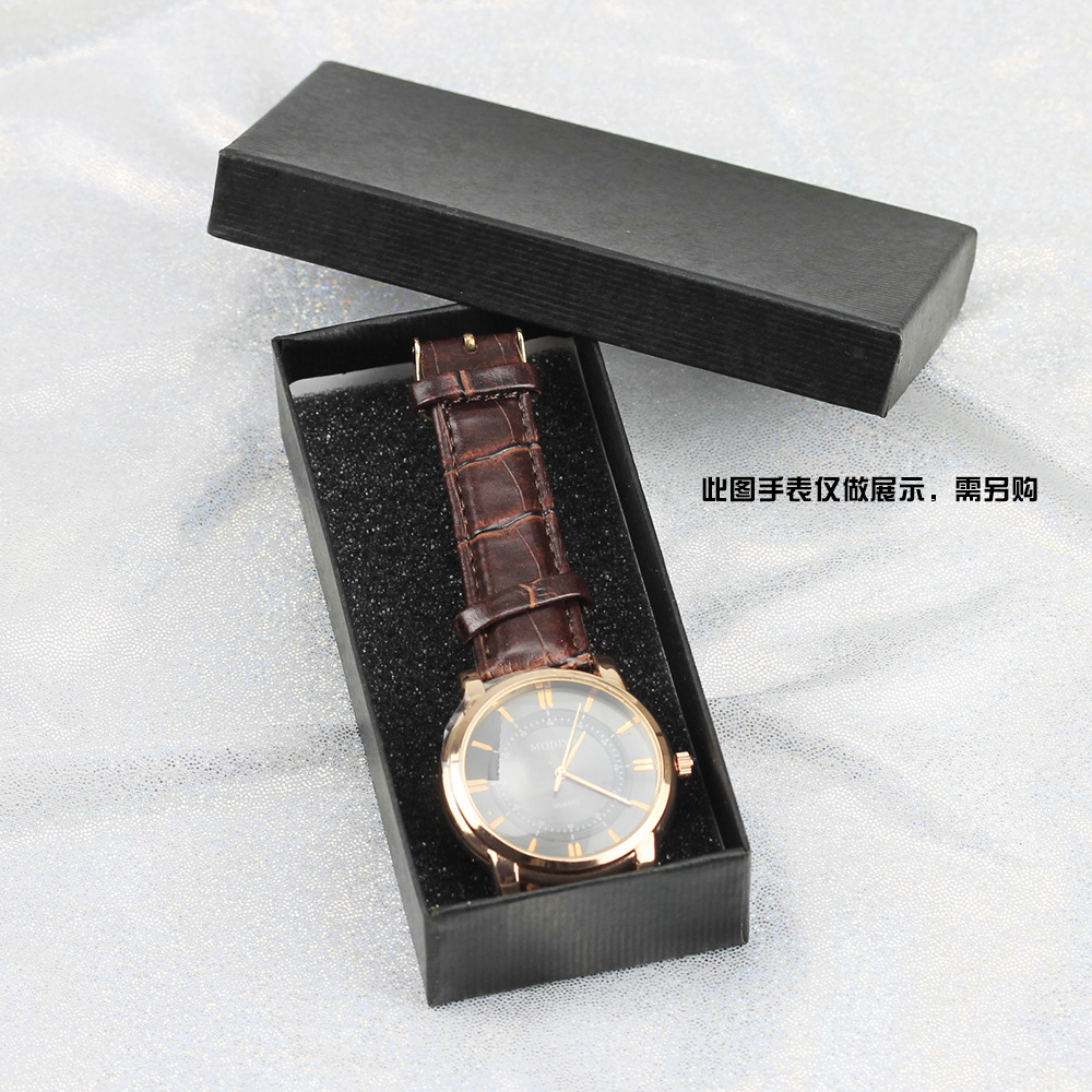 Wholesale watch box rectangular packaging box gift watch box cheap watch sponge high hardness cardboard box