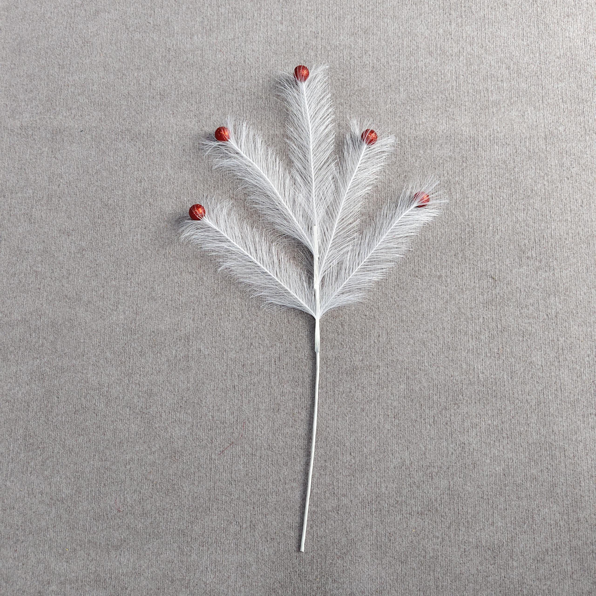 Ventas transfronterizas de caña frutas rojas Pampas hierba árbol de Navidad bolas de hadas decoración para el hogar colgar accesorios adornos