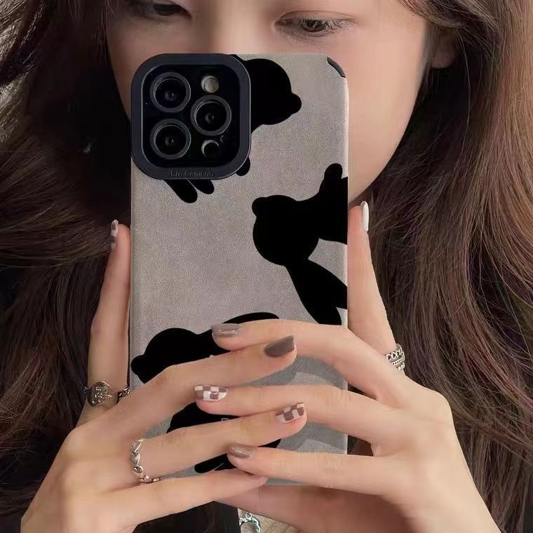 Premium Samsung A71 Phone Case Suede Rabbit Design For Women_voghion.com