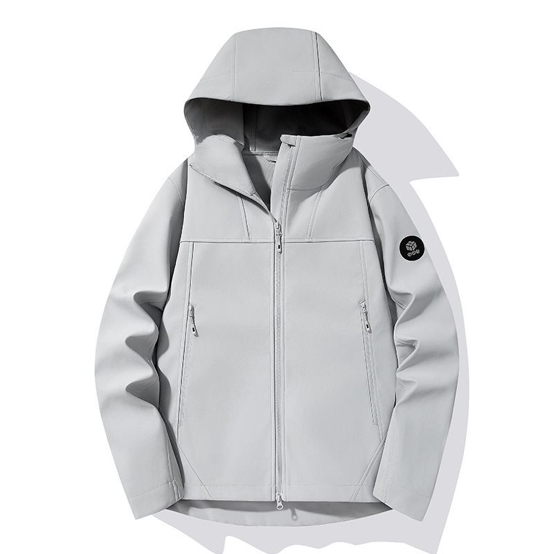 Couple's Outdoor Sports Hooded Softshell Jacket, Women's Windproof Waterproof Thin Jacket, Men's Spring and Autumn Casual Jacket Couple's Outdoor Sports Hooded Softshell Jacket, Women's Windproof Waterproof Thin Jacket, Men's Spring and Autumn Casual Jacket