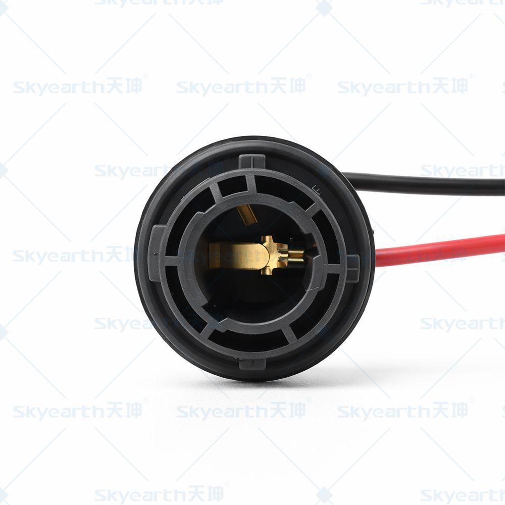 Lámpara de dirección LED enchufe accesorios del coche BAU15S/1156 solo pie plano pendiente 150 ° socket conector de alambre