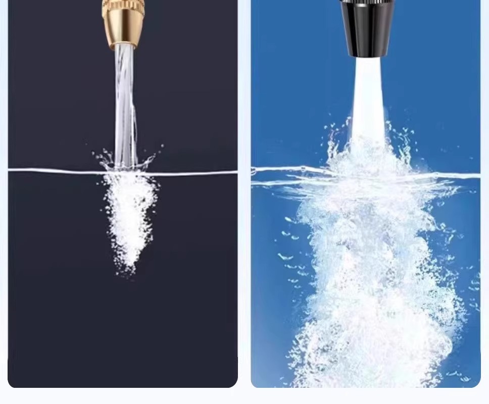 Car Wash Water Gun Nozzle, High-Pressure Water Gun for Home Use, Washing, Watering Flowers and Vegetables, Hose with Pressure-Boosting Soft Pipe Nozzle