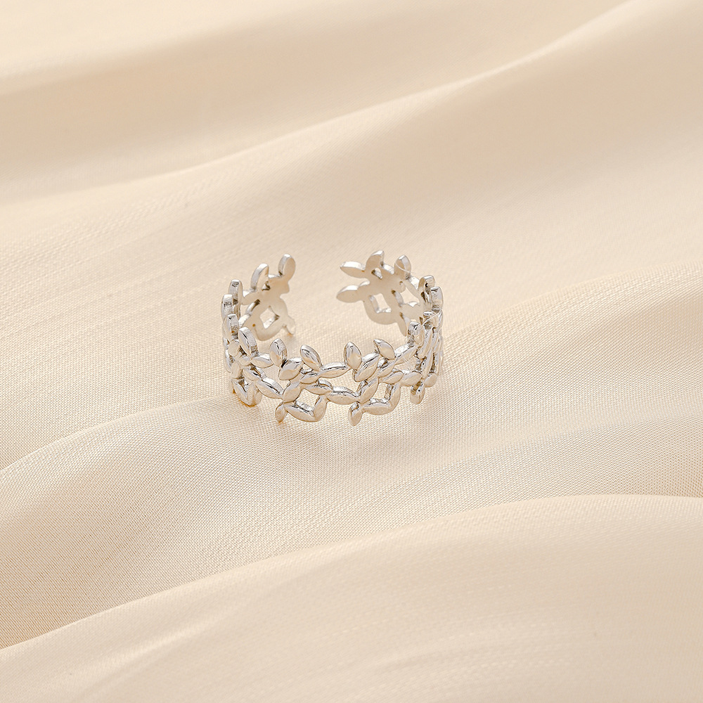 6g Weight Open Ring Classification Adjustable Ring Size 1 Piece Quantity Daily Occasion Stainless Steel Material Star, Heart Shape Pattern Women'S Gender Plating Design Simple Style Style Simple Style Star Heart Shape Stainless Steel Plating Open Ring 1 Piece 38