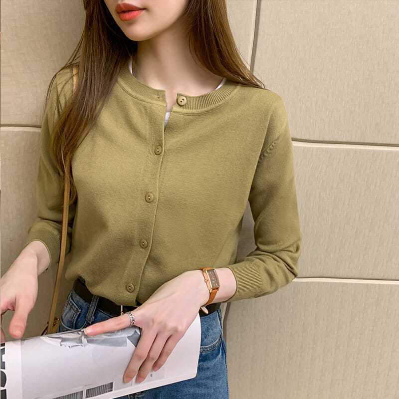 网红针织开衫女士薄款内搭毛衣短外套2025年春秋新款女装短款上衣|undefined