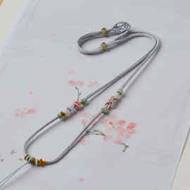 吊坠手工编织项链绳子挂绳玉坠男女翡翠蜜蜡玉佩