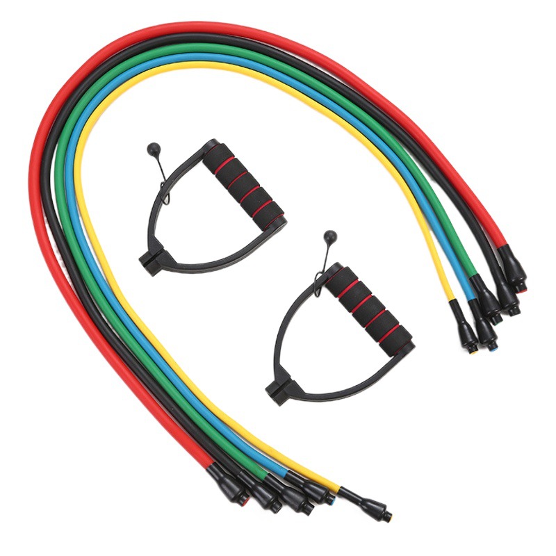 [Cuerda de tracción ajustable] cuerpo de fitness rebote de una sola palabra cuerda de tracción al por mayor mango de plástico cuerda de tracción de LaTeX