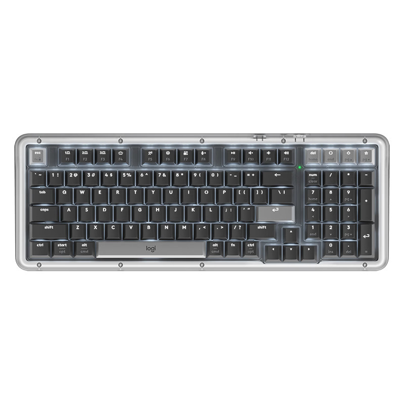 Logitech Amber K98M customized mechanical keyboard wireless Bluetooth three-mode keyboard 98 key e-sports office keyboard
