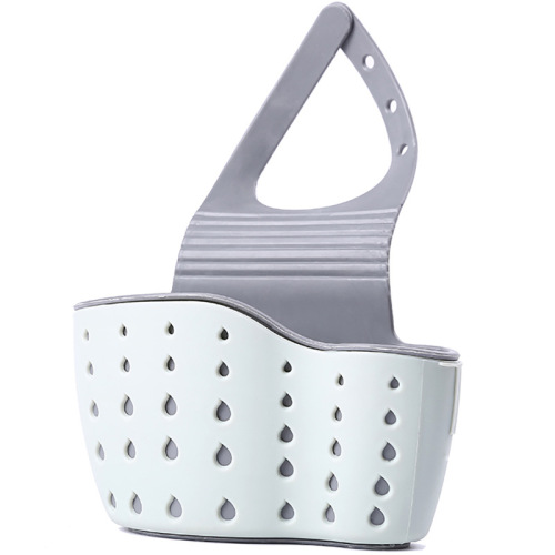 Kitchen double-layer sink hanging bag sponge steel ball storage hanging basket sink drain hanging basket faucet pool hanging bag