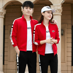 2024 New Couple Hoodie Set for Men Spring Fashion Casual Sports Jacket Korean Style Spring and Autumn Three-Piece Set