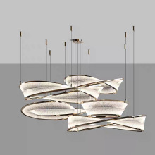 定制亚克力艺术吊灯轻奢高端别墅客厅售楼部沙盘酒店大堂异形灯具