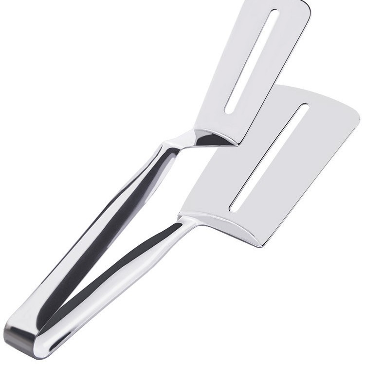 201 de acero inoxidable espátula clip panqueque pescado frito pala pizza filete pala hogar cocina espátula frito filete clip