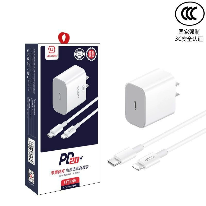 Зарядное PD 20W, совместимо с iPhone 12–16, адаптер питания USB-C