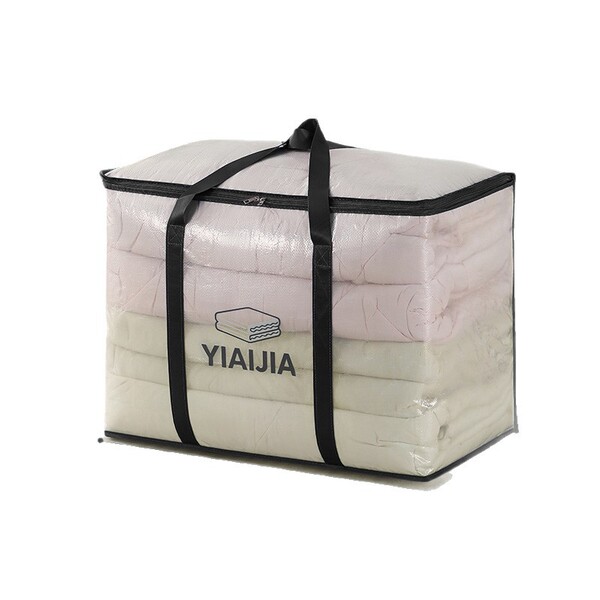Transparent woven capacious luggage storage system for moving for…
