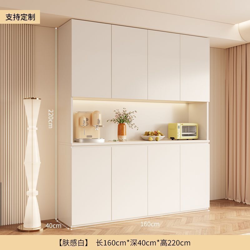 餐边柜高柜靠墙一体客厅餐厅储物柜厨房橱柜玻璃酒柜茶水柜子|undefined