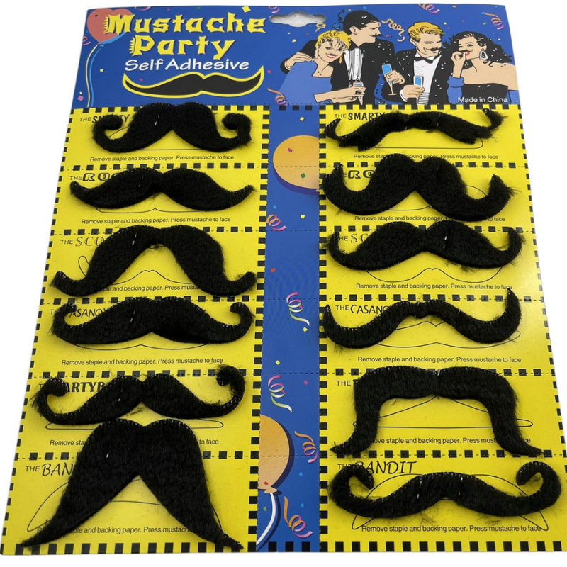偽ひげ道具ハロウィーンシミュレーションひげ八字胡眉ひげパーティー用品大ひげ偽ひげ|undefined