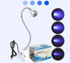 USB clip table lamp, nail lamp nail oil solid light UV glue curing purple light light mobile phone repair lamp