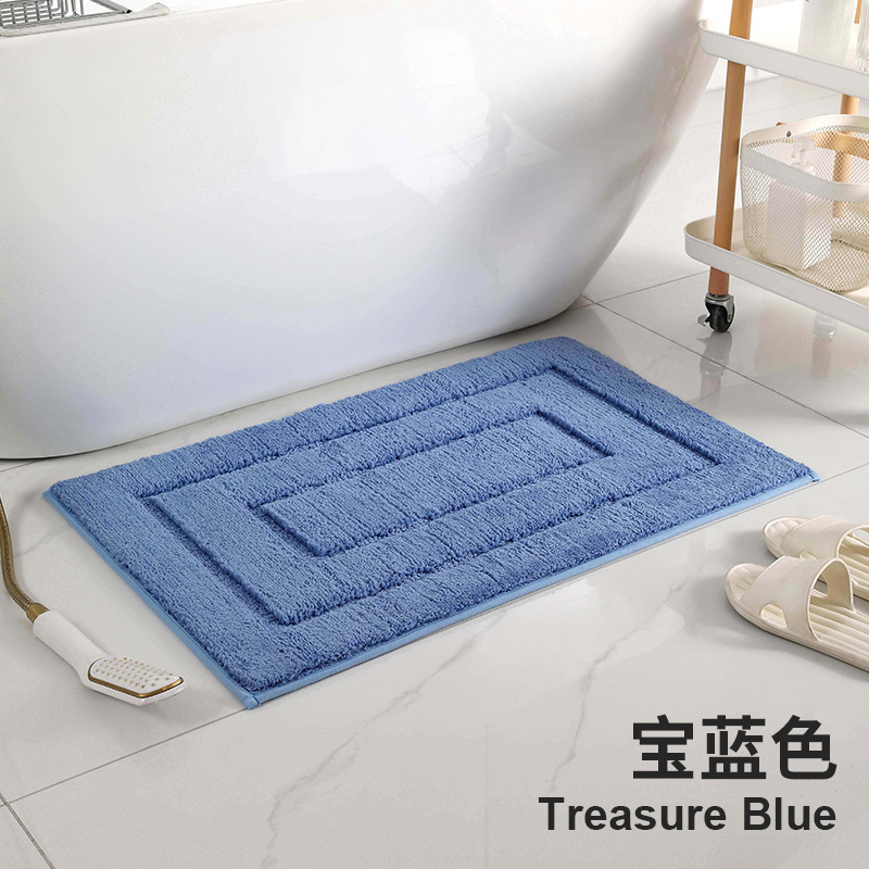 Cojín de absorción de agua transfronteriza flocado grueso lavable con máquina cojín de piso cojín antideslizante cojín de puerta alfombra doméstica