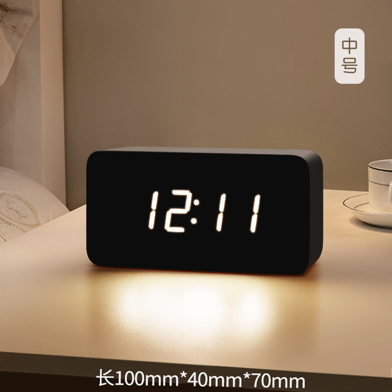 電子スマートデジタル時計リビングルームテレビキャビネット充電時計デスクトップデスクトップ壁掛け学生目覚まし時計ハイエンド装飾品|undefined