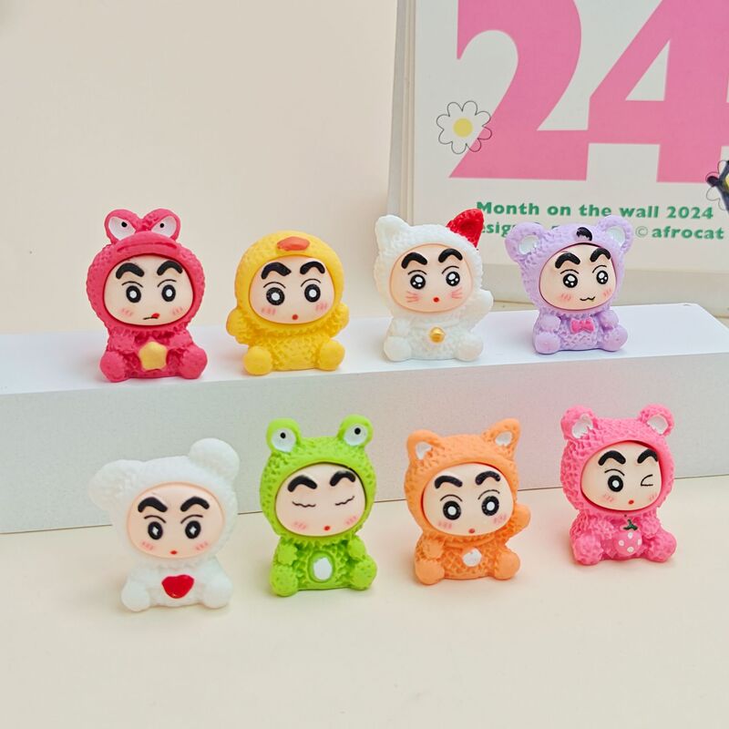 中動物動物しんちゃん diy ジュエリー樹脂アクセサリーマイクロ風景装飾品ブラインドバッグギフトキーホルダーペンダント|undefined