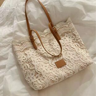 Beach capacious summer one-shoulder bag, Korean style