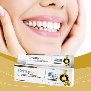 Oralhoe Denture Fixing Adhesive Improves the Appearance of Smiles, Cares for Dentures, Fixes and Adheres Naturally
