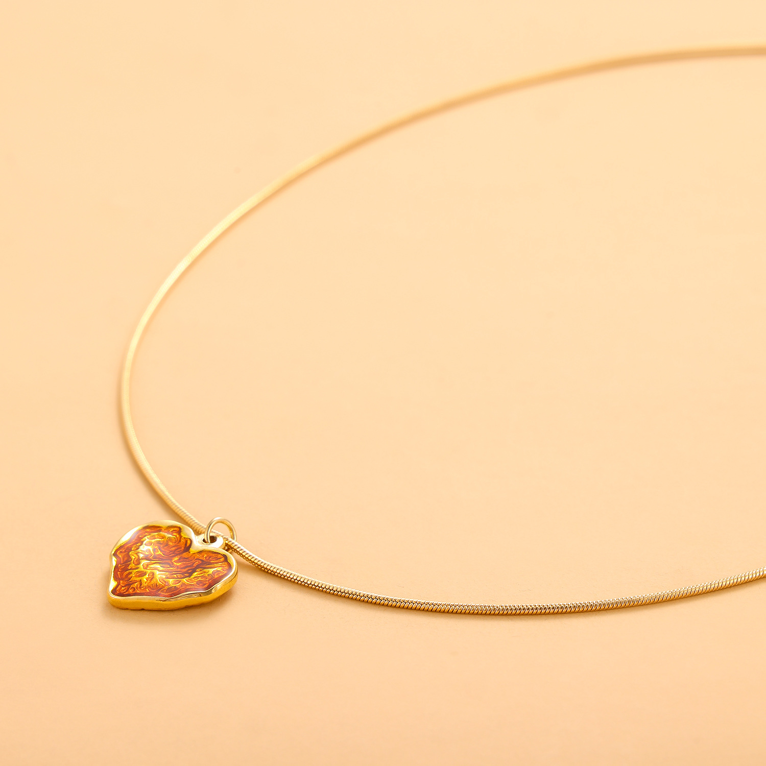 12g Weight Titanium Steel Pendant Material Pendant Necklace Classification Titanium Steel Chain Material cable chain Chain Type 1 Piece Quantity Holiday, Daily Occasion Titanium Steel Material Heart Shape Pattern All Seasons Season Women's Gender Simple Style Style Wholesale Jewelry Simple Style Heart Shape Titanium Steel Cable Chain Pendant Necklace 5