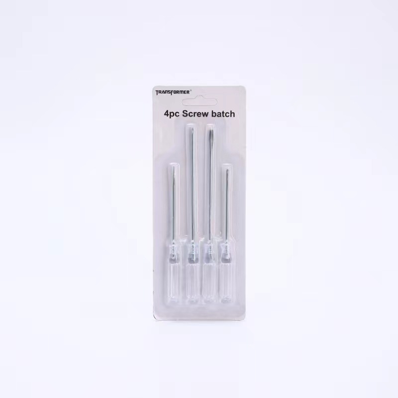 Cruz de cristal destornillador, cristal transparente 4 destornillador traje, 2 yuanes tienda de suministro