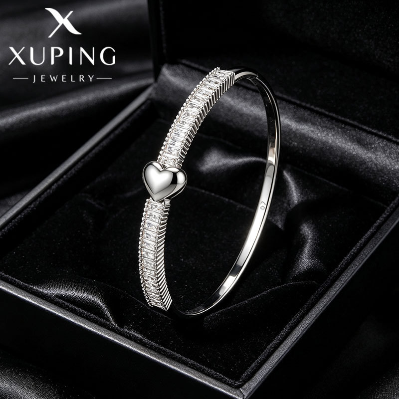 Pulsera de Corazón con Broche de Aleación para Mujer