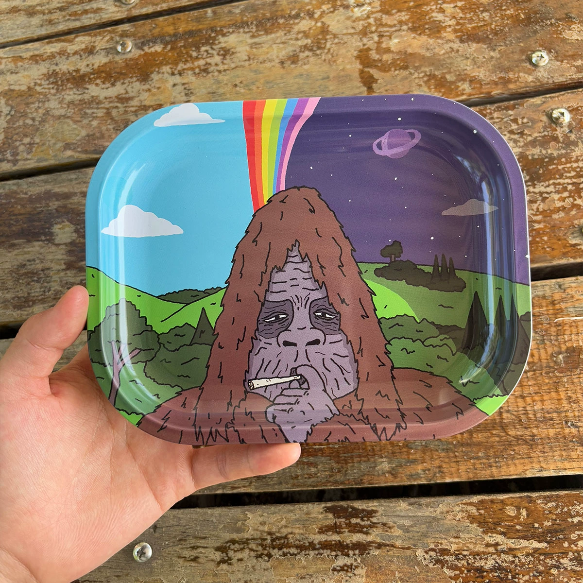 Трансграничная прямая поставка жестяного лотка для сигарет 18*14 см, хранение и организация лотка для сигарет, металлический железный лоток, аксессуары для курения