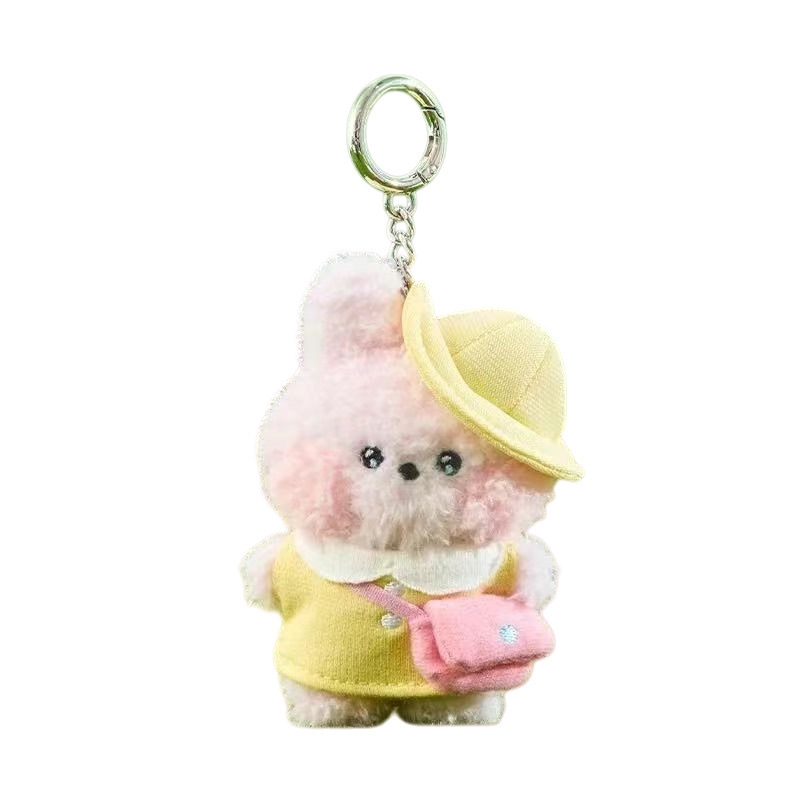 In-Stock Bts Minini Spring Outing Series Doll Keychain Pendant Line Friends