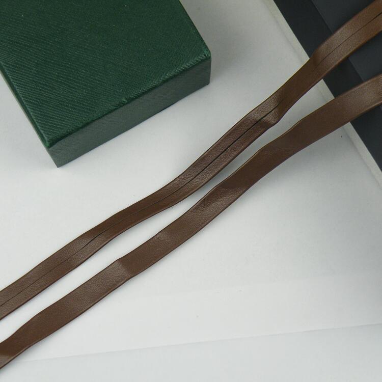 1 cm de color pu prensado banda de borde accesorios de prenda de vestir banda de borde textil decoración de cuero accesorios cuerda
