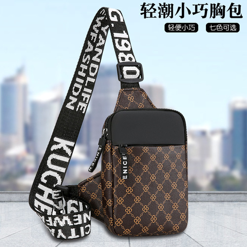 2025 Fashion Minimalist Phone Bag Oxford Cloth Crossbody Bag Retro Chest Bag Mini Small Backpack Nylon