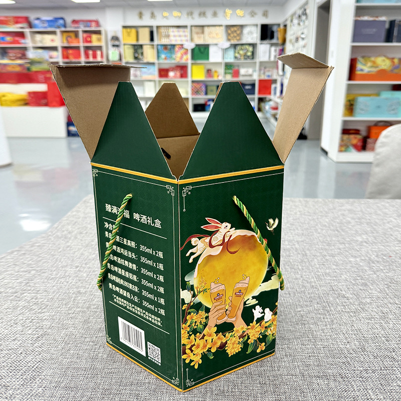 Food company high-end liquor packaging box creative double door wine box single and double wine red wine packaging gift box