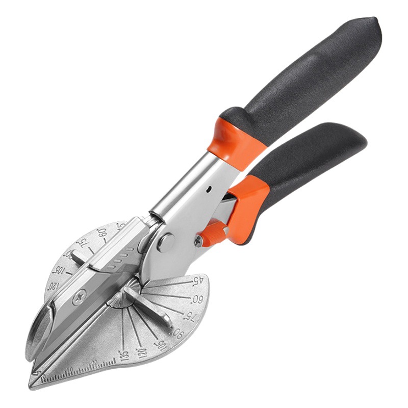 Tijeras de tronco tijeras de ángulo 45 grados carpintería electricista multifuncional hebilla tarjeta sello borde plegable artefacto tijeras de línea de ángulo recto