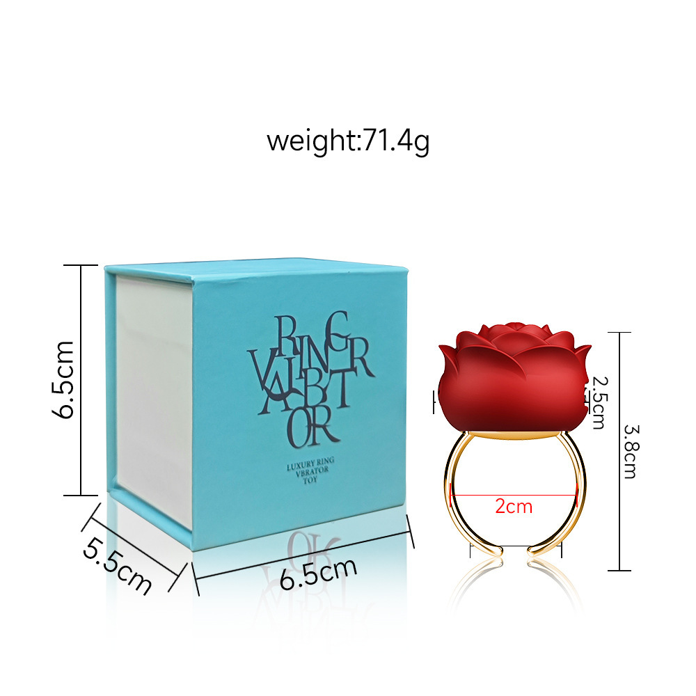 Rose Dolphin Vibrating Ring Necklace, Wearable Egg with Silicone Body and Quiet Motor — detail image 19
