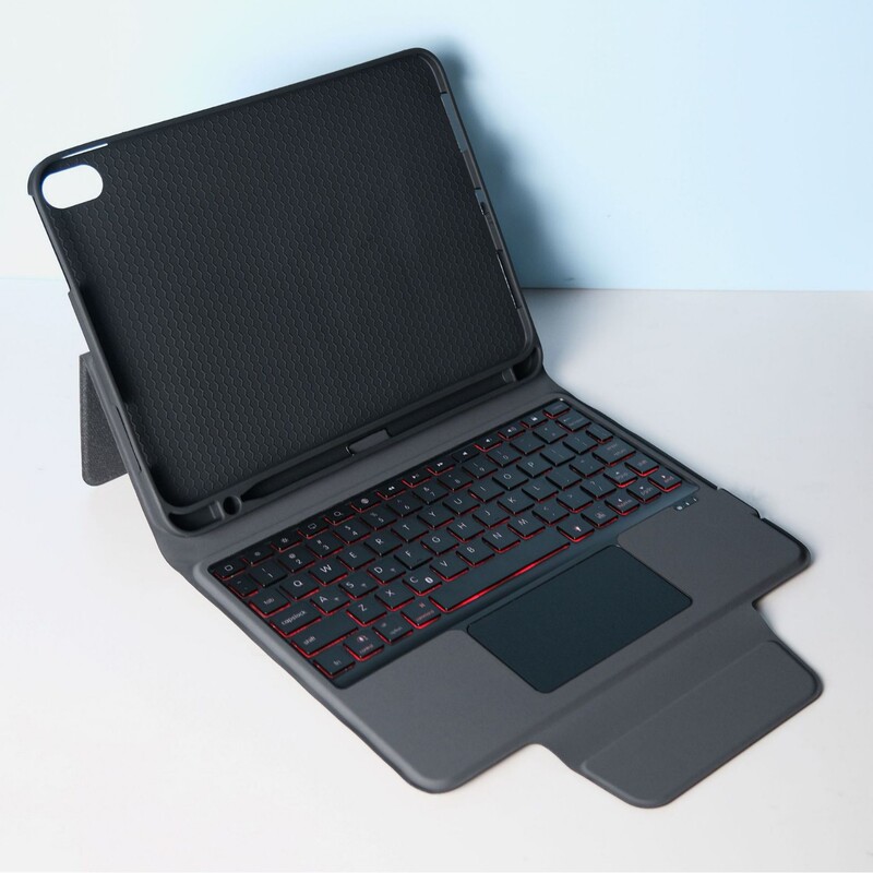 New iPadpro magnetic keyboard protective cover Apple tablet keyboard with bracket pen slot Bluetooth integrated split